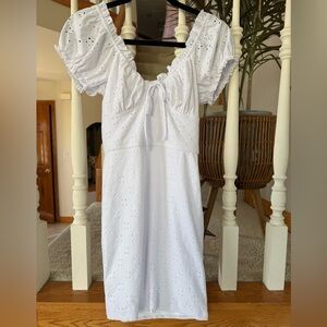White Eyelet Dress